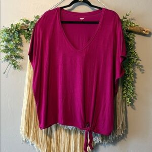 Express Fuchsia Relaxed Tee